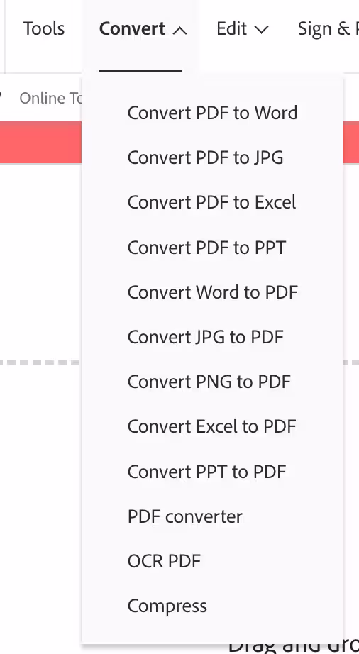 Adobe Acrobat 免费三件套:在线 PDF 转 Word、Excel、PPT,支持中文 OCR 文字识别 2 Adobe Acrobat 免费三件套:在线 PDF 转 Word、Excel、PPT,支持中文 OCR 文字识别 1