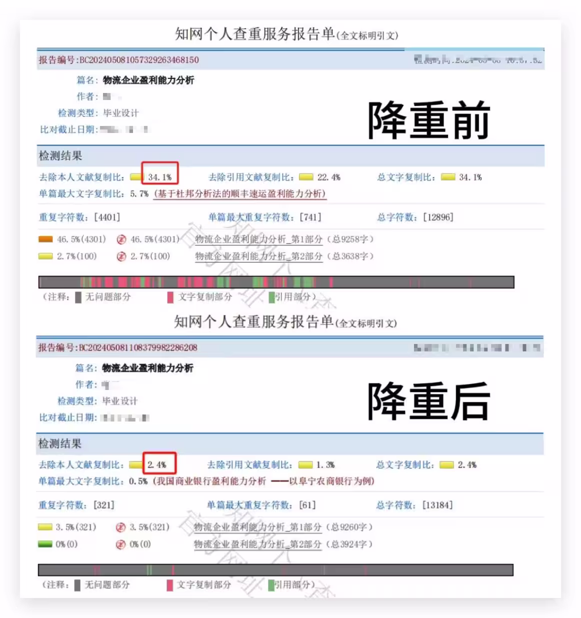 毕业宝：知网/维普同款AIGC检测，一键降AI率85%，专业改写降重95% 27